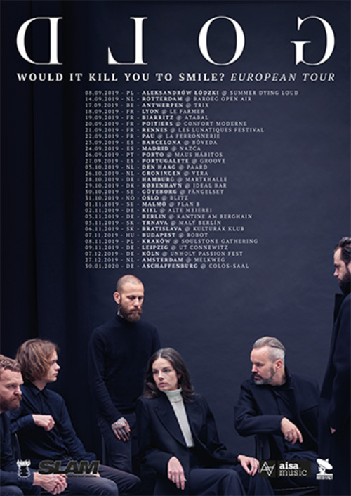 (C) GOLD / GOLD Would It Kill You To Smile? European Tour Poster / Zum Vergrößern auf das Bild klicken
