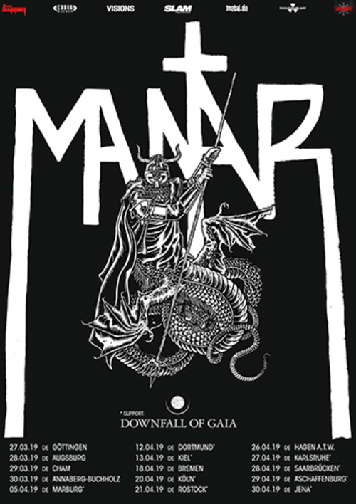 (C) Cobra Agency / MANTAR Tour 2019 Poster / Zum Vergrößern auf das Bild klicken