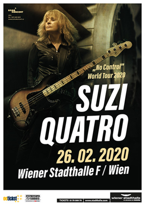 (C) Brno Koncert / SUZI QUATRO Wien 2020 Poster / Zum Vergrößern auf das Bild klicken