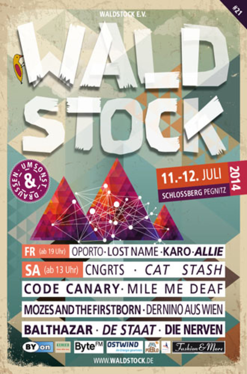 (C) Waldstock Festival / Waldstock 2014 Poster / Zum Vergrößern auf das Bild klicken