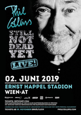 PHIL COLLINS Not Dead Yet Tour 2019 Wien Poster