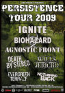 Tourplakat (c) Persistence Tour 2009 / Zum Vergrößern auf das Bild klicken